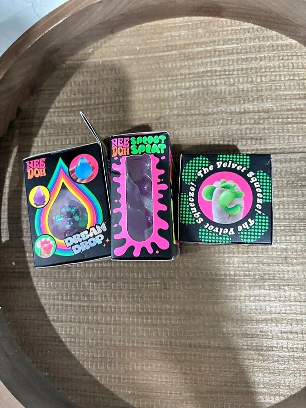 Schylling NeeDoh Fidget Toys Assortment Boxed Set Purple & Green
